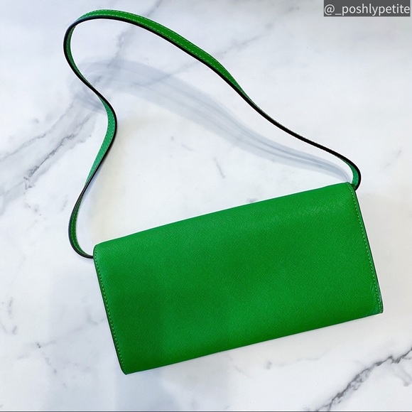 NWT Michael Kors green wallet clutch shoulder bag - Picture 6 of 13